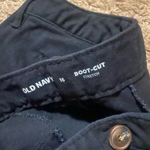 Black bootcut pants